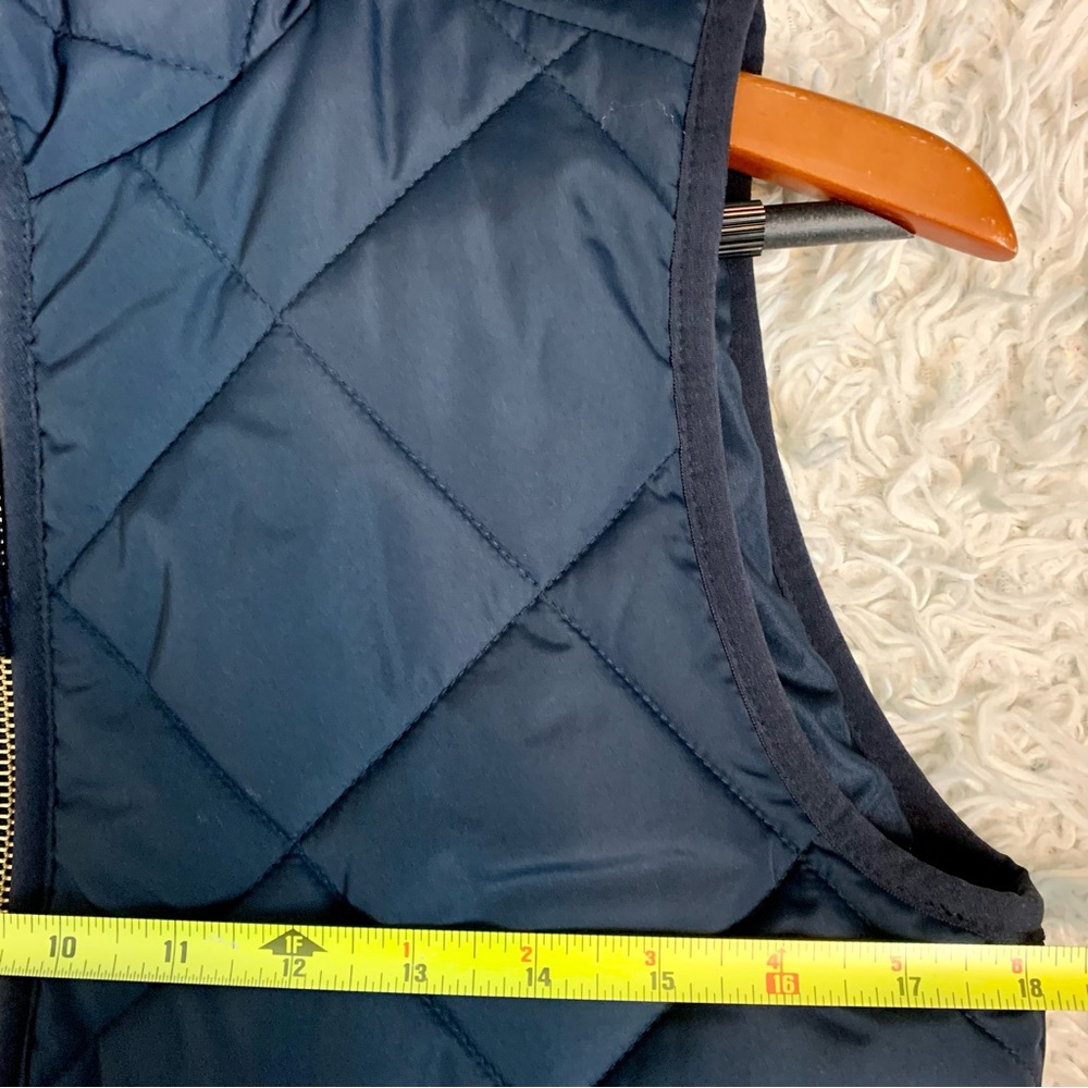 ❤️ J CREW Mercantile Quilted Puffer Vest Primaloft Navy Womens Xsmall EUC - Picture 9 of 12